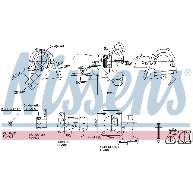 NISSENS TURBO TO SUIT LCV