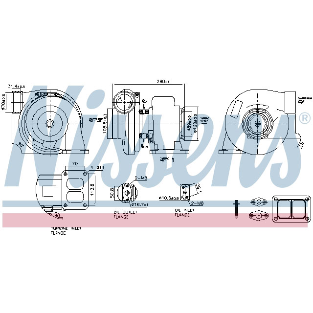 93294 NISSENS TURBO TO SUIT VOLVO