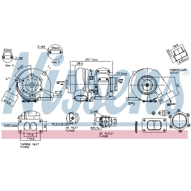 NISSENS TURBO TO SUIT MERCEDES