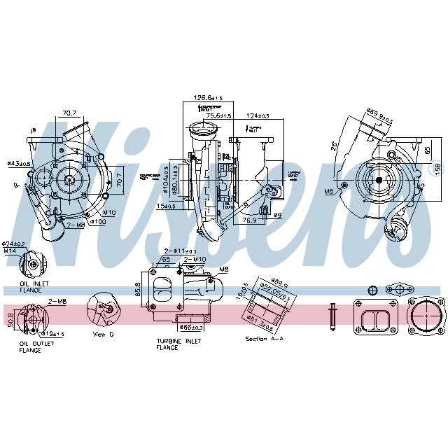 93299 NISSENS TURBO TO SUIT MERCEDES