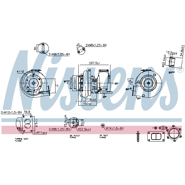NISSENS TURBO TO SUIT MERCEDES