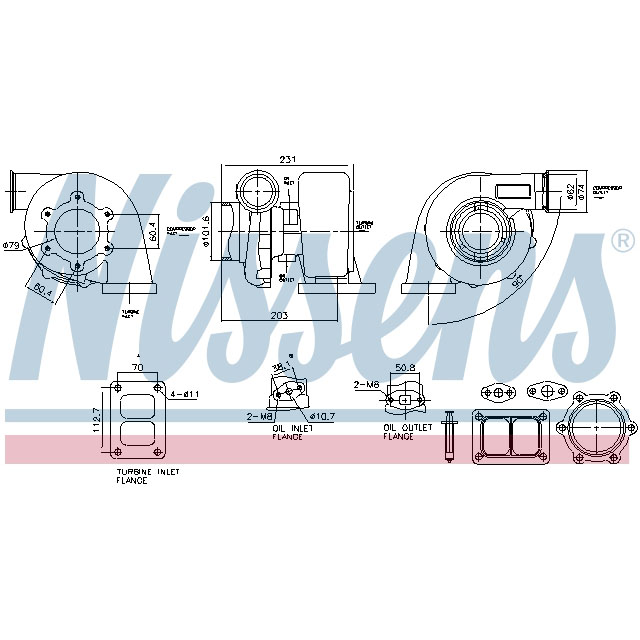 NISSENS TURBO TO SUIT LCV