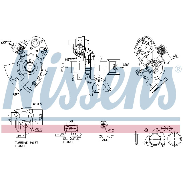 NISSENS TURBO TO SUIT LCV
