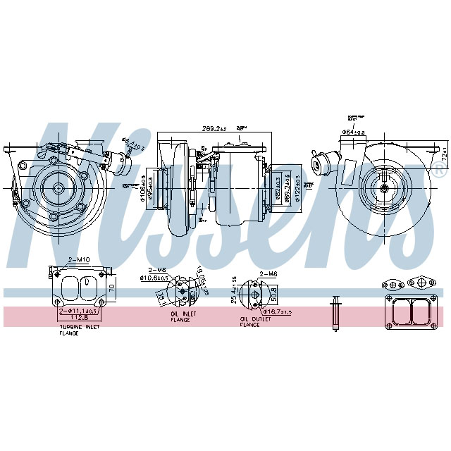 93332 NISSENS TURBO TO SUIT VOLVO