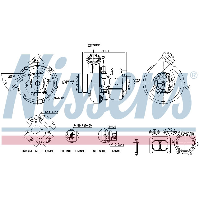 NISSENS TURBO TO SUIT MAN