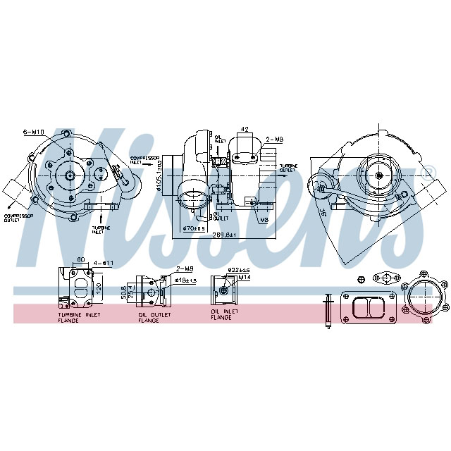NISSENS TURBO TO SUIT MERCEDES