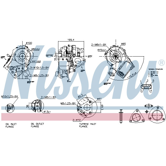 93412 NISSENS TURBO TO SUIT LCV