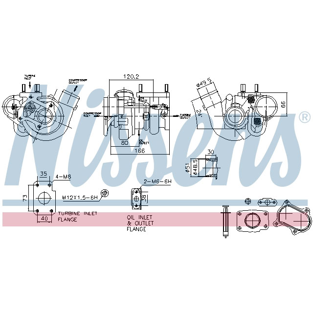 93473 NISSENS TURBO TO SUIT IVECO