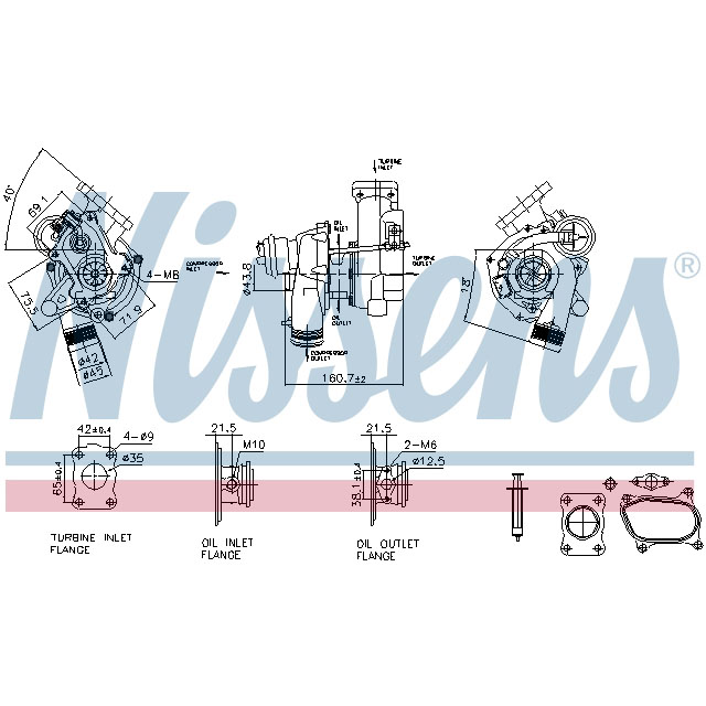NISSENS TURBO TO SUIT LCV
