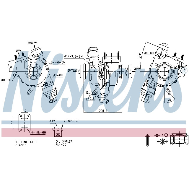 93476 NISSENS TURBO TO SUIT IVECO