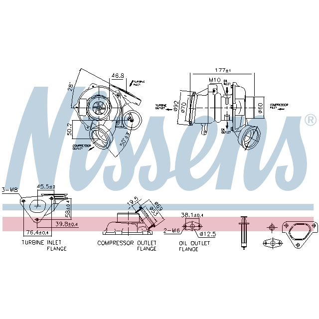 NISSENS TURBO TO SUIT MERCEDES