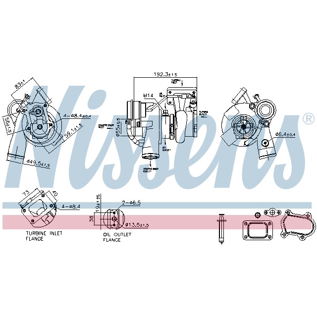 NISSENS TURBO TO SUIT LCV