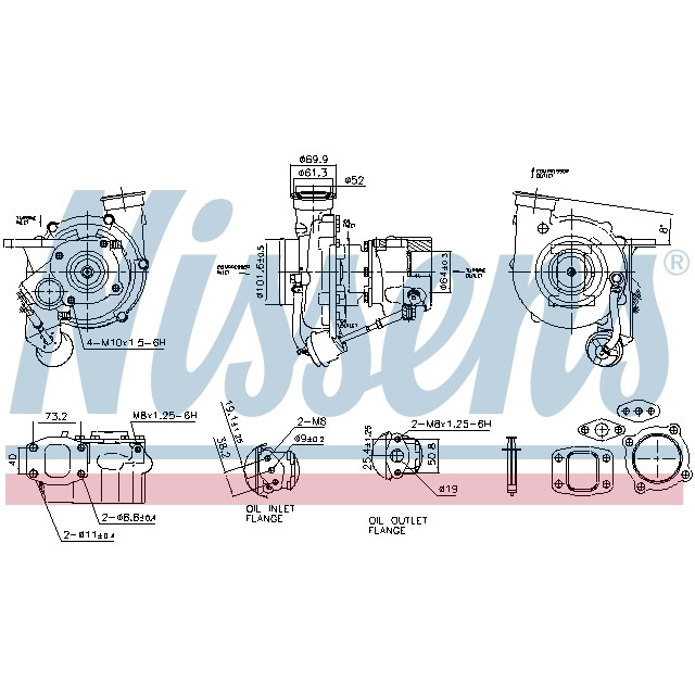 NISSENS TURBO TO SUIT MERCEDES