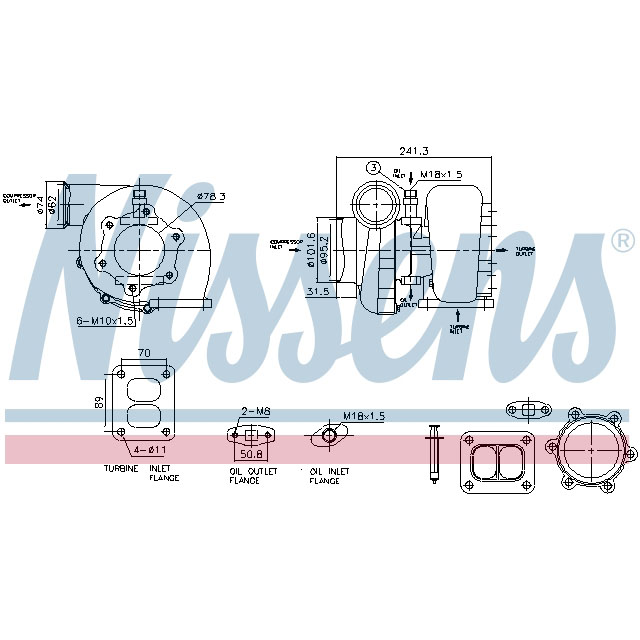NISSENS TURBO TO SUIT MAN