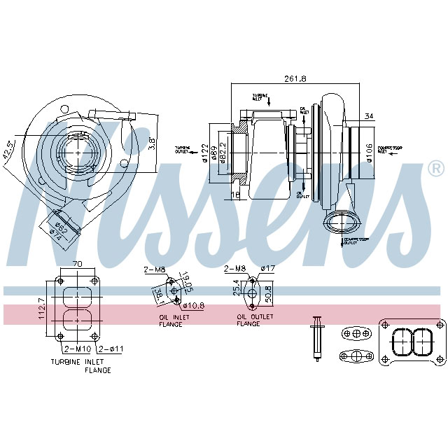 NISSENS TURBO TO SUIT RENAULT
