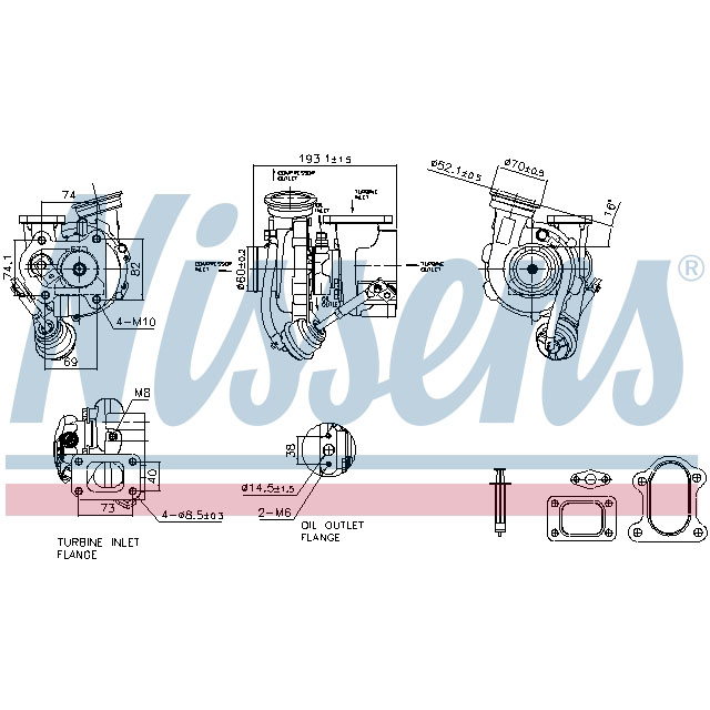 NISSENS TURBO TO SUIT MERCEDES