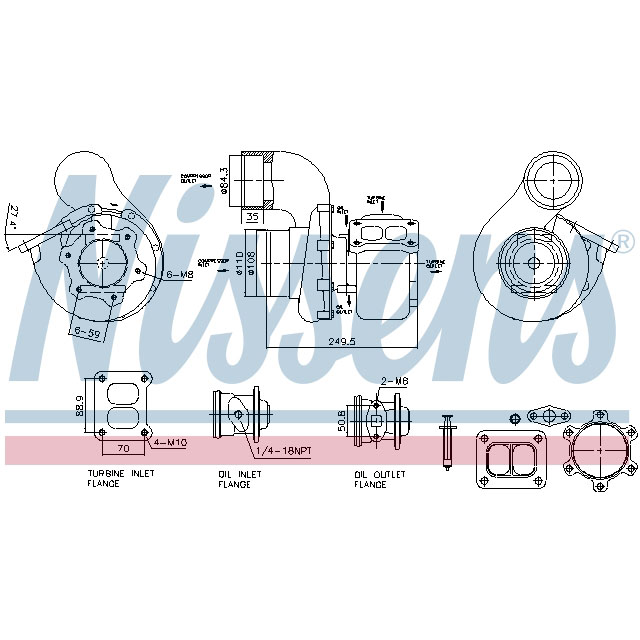 NISSENS TURBO TO SUIT RENAULT