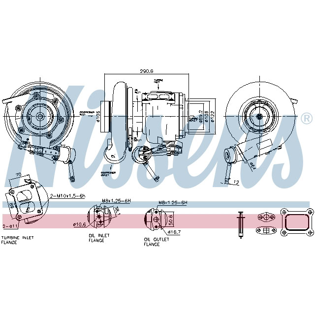 93619 NISSENS TURBO TO SUIT RENAULT
