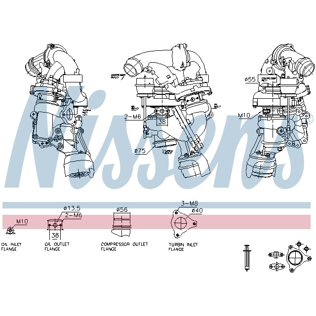 NISSENS TURBO TO SUIT MERCEDES
