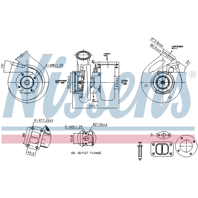 NISSENS TURBO TO SUIT IVECO