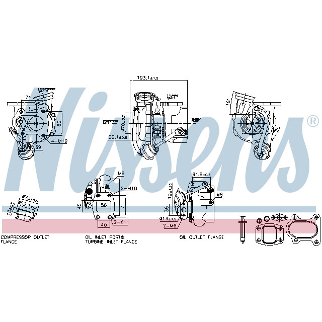 NISSENS TURBO TO SUIT MERCEDES