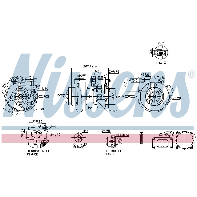 NISSENS TURBO TO SUIT MERCEDES