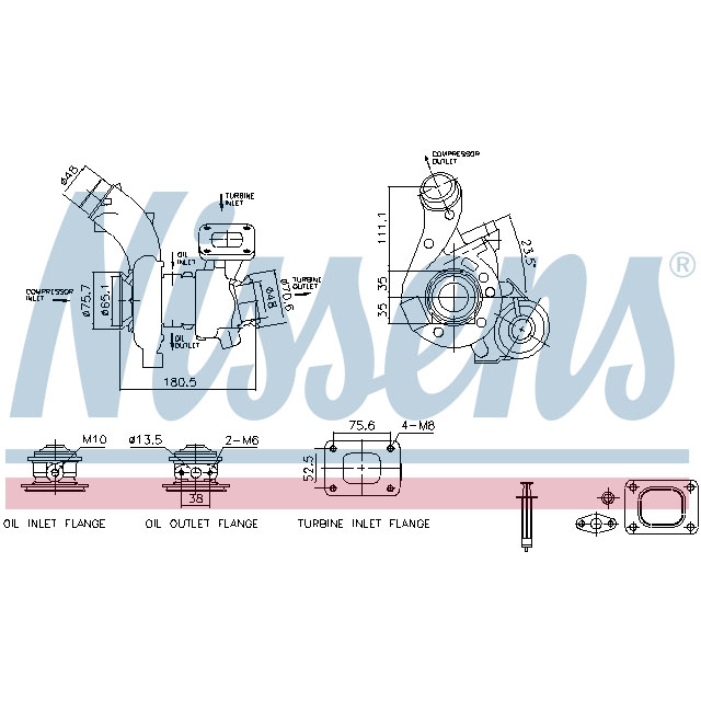 NISSENS TURBO TO SUIT IVECO