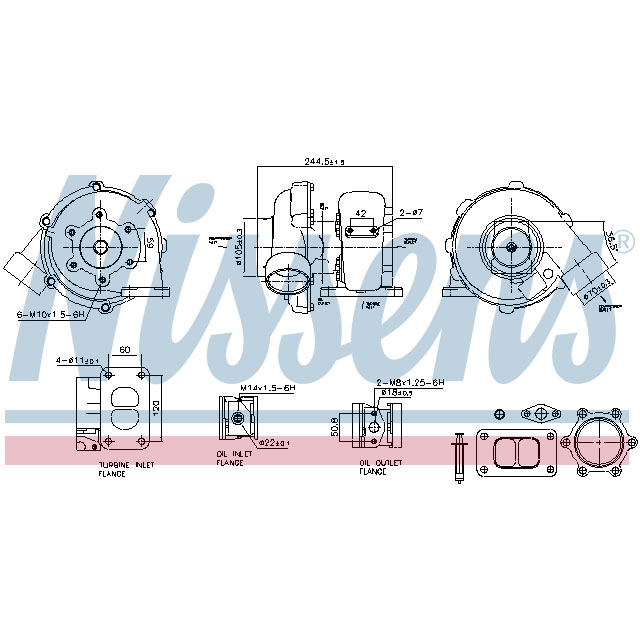 NISSENS TURBO TO SUIT MERCEDES