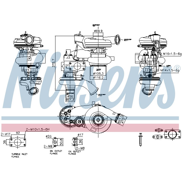 93718 NISSENS TURBO TO SUIT MAN