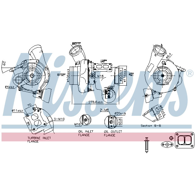 NISSENS TURBO TO SUIT SCANIA