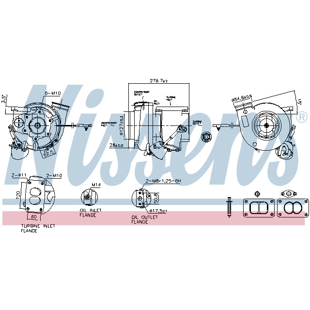 NISSENS TURBO TO SUIT MERCEDES