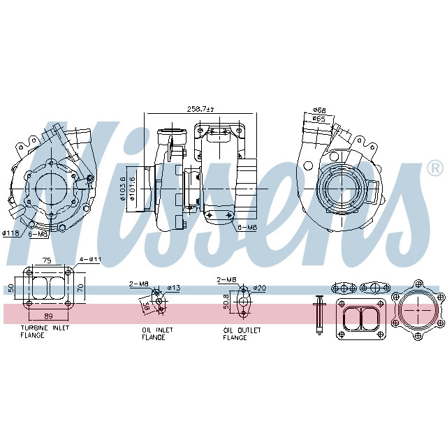 NISSENS TURBO TO SUIT BUS