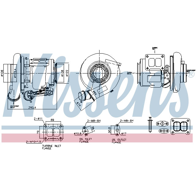 NISSENS TURBO TO SUIT RENAULT