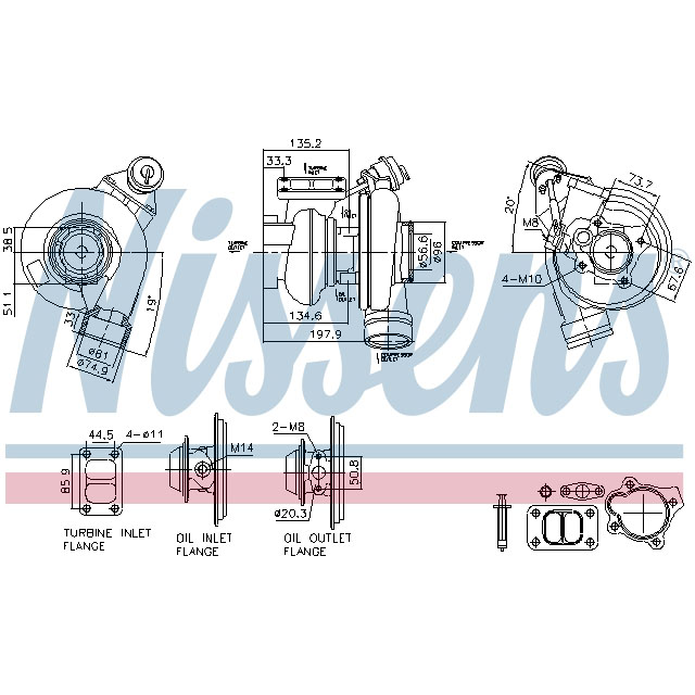 NISSENS TURBO TO SUIT RENAULT