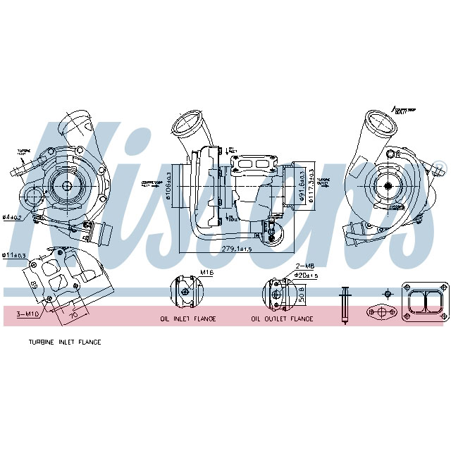 NISSENS TURBO TO SUIT SCANIA