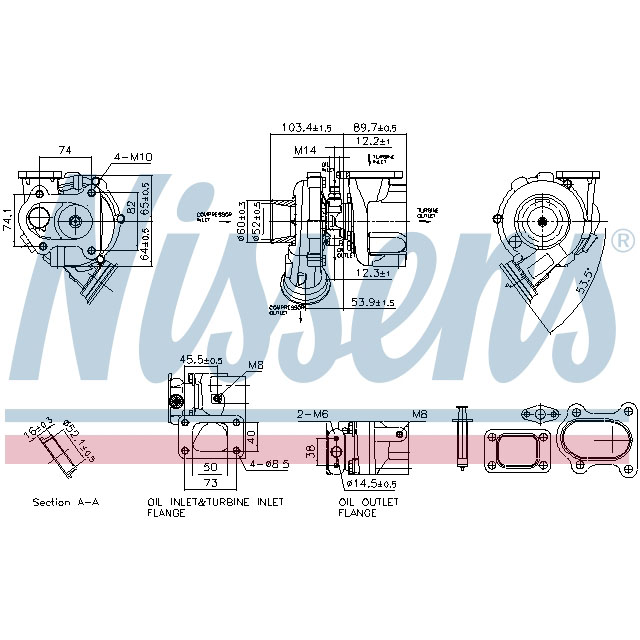 NISSENS TURBO TO SUIT MERCEDES