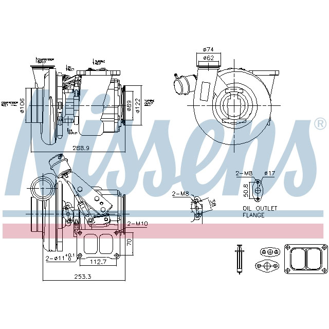 NISSENS TURBO TO SUIT RENAULT