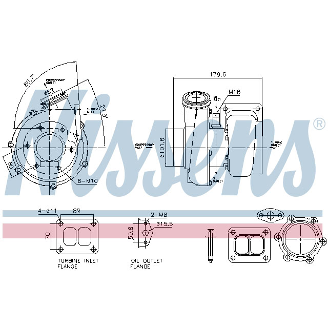 NISSENS TURBO TO SUIT MAN