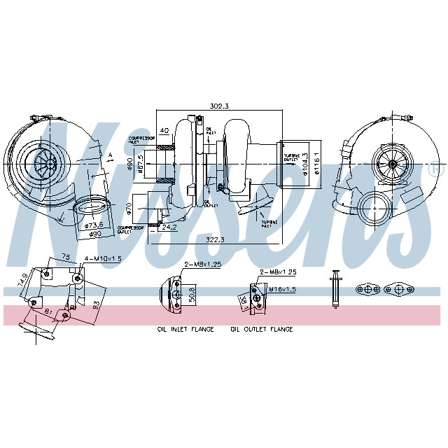 NISSENS TURBO TO SUIT MAN