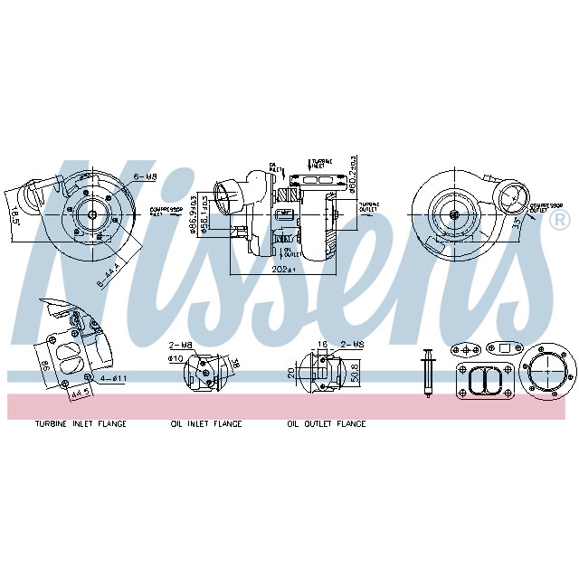 NISSENS TURBO TO SUIT RENAULT