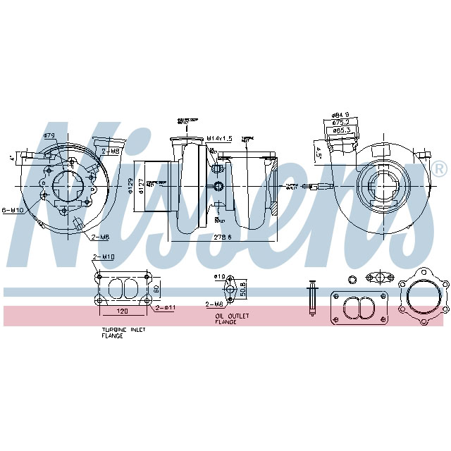 NISSENS TURBO TO SUIT MERCEDES