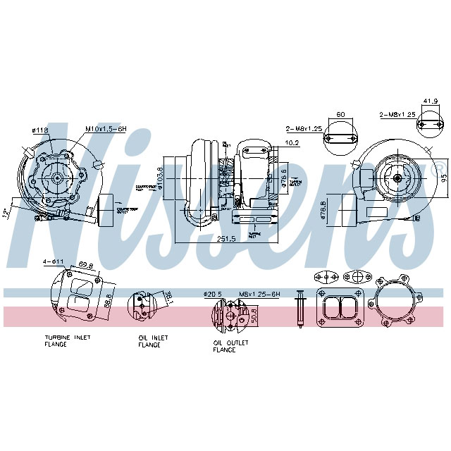 NISSENS TURBO TO SUIT MERCEDES