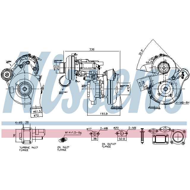 NISSENS TURBO TO SUIT MAN