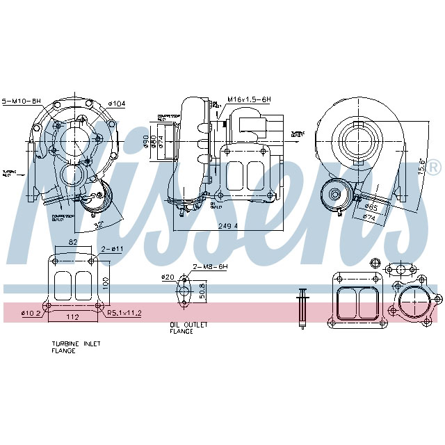 NISSENS TURBO TO SUIT MAN