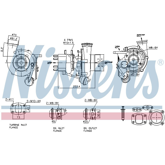NISSENS TURBO TO SUIT MERCEDES