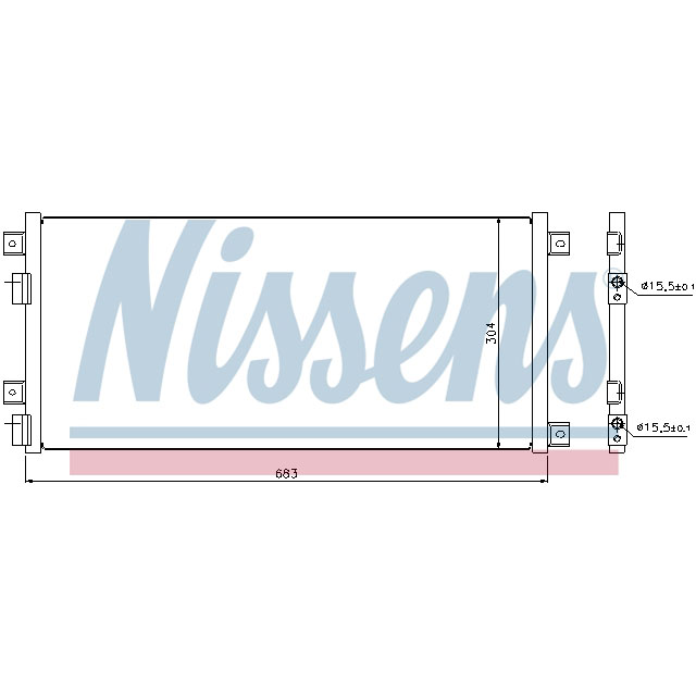 NISSENS CONDENSER TO SUIT IVECO