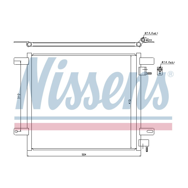 940060 NISSENS CONDENSER TO SUIT DAF