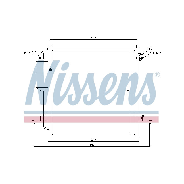 NISSENS CONDENSER TO SUIT MITSUBISHI