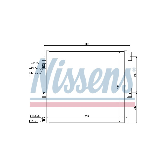 NISSENS CONDENSER TO SUIT RENAULT