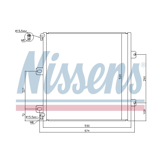 NISSENS CONDENSER TO SUIT RENAULT